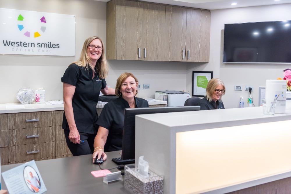 front desk staff at Western Smiles 