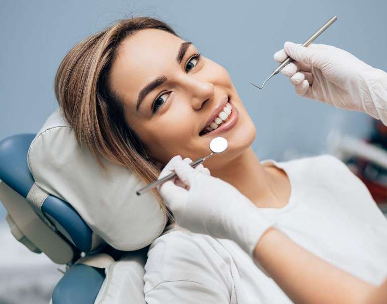 woman at her dentist in mirrabooka